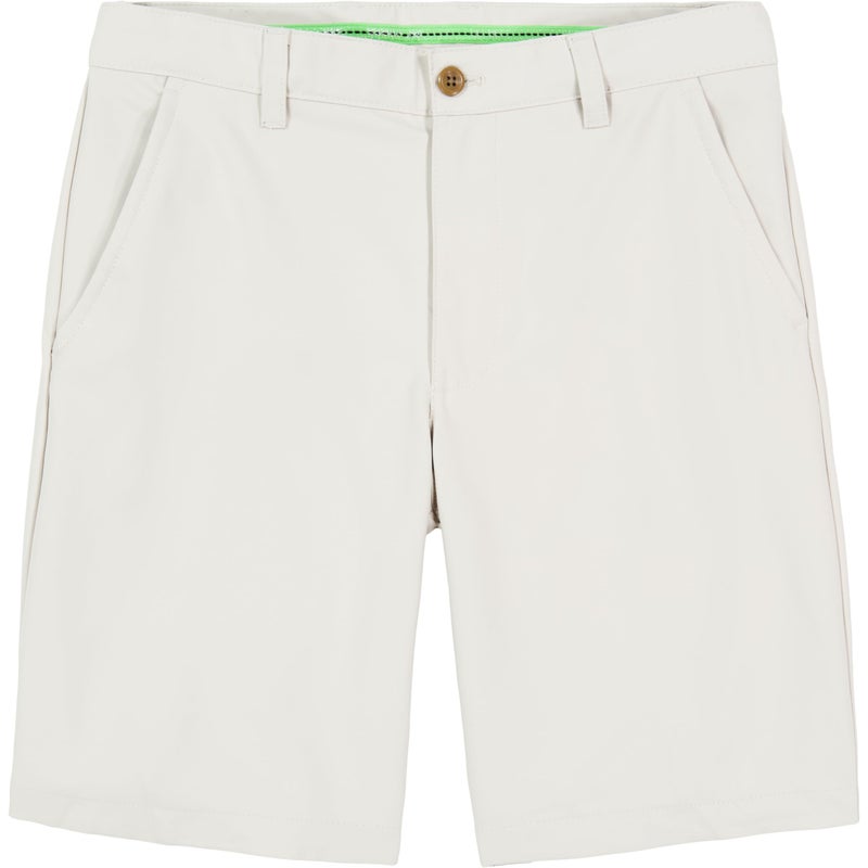 IZOD Men's 9.5"Micro Poly Classic Fit Golf Short, 36, Stonedust - Image 2